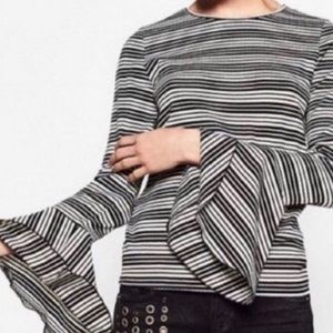 Zara bell-sleeve top